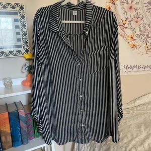 Black & White Striped Blouse